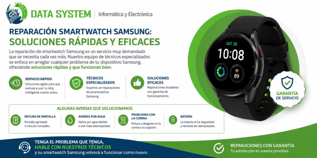 reparación smartwatch Samsung