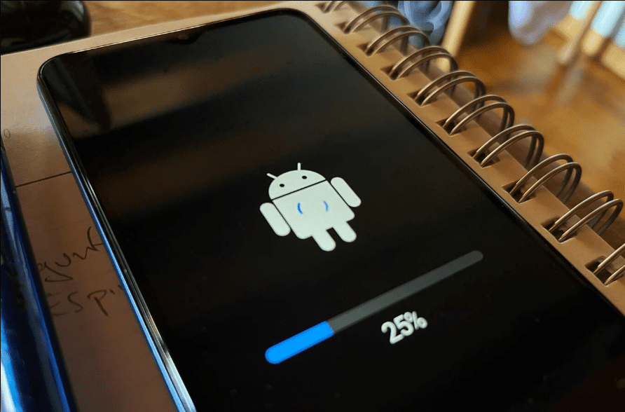 móvil actualizándose 