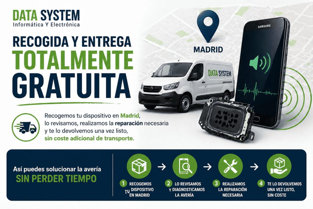 Reparación de altavoz Samsung en Madrid