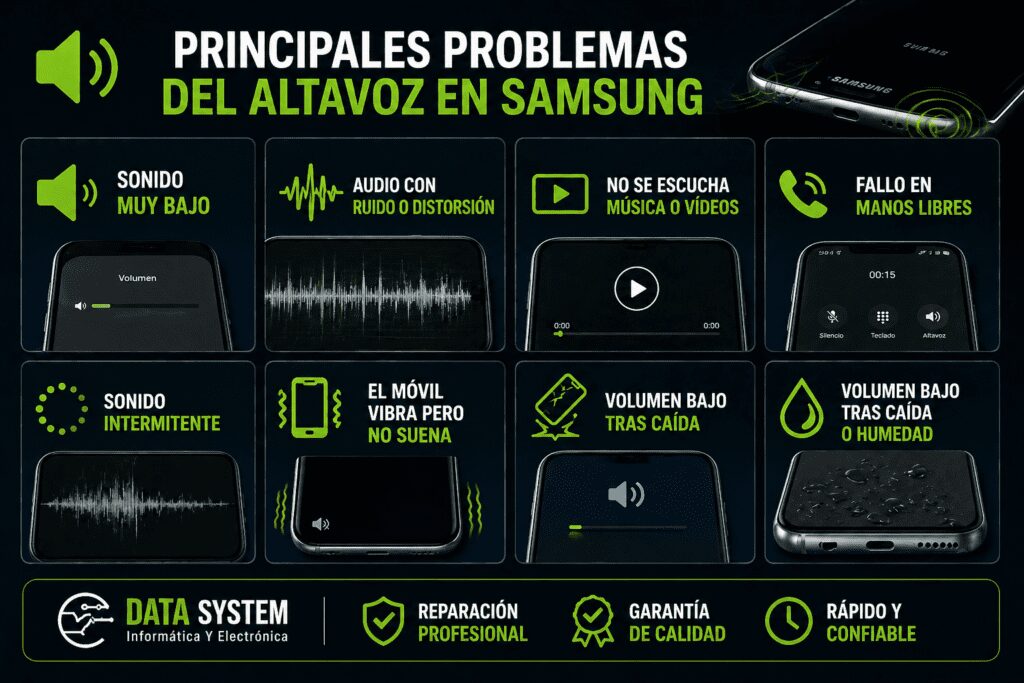 problemas del altavoz
