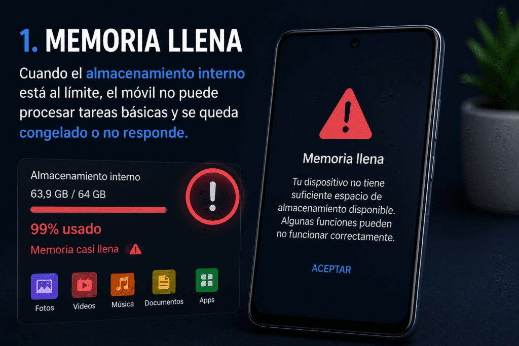 móvil no responde reparación Madrid