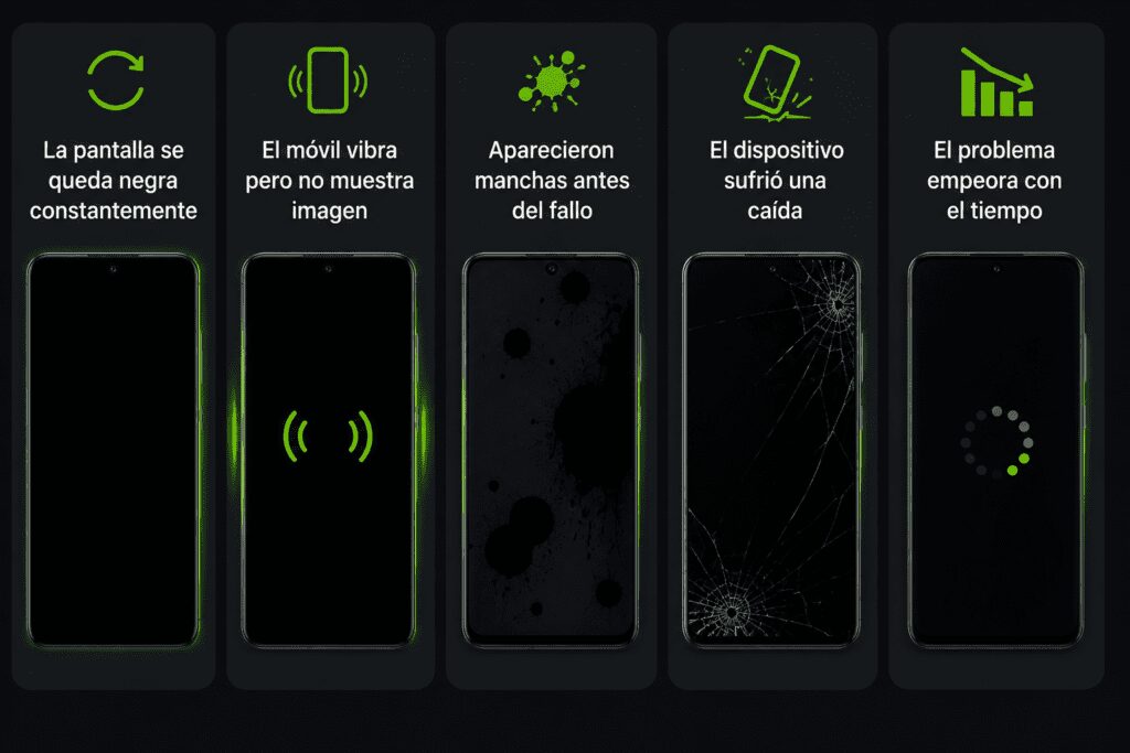 Reparación de pantalla negra Samsung en Barcelona