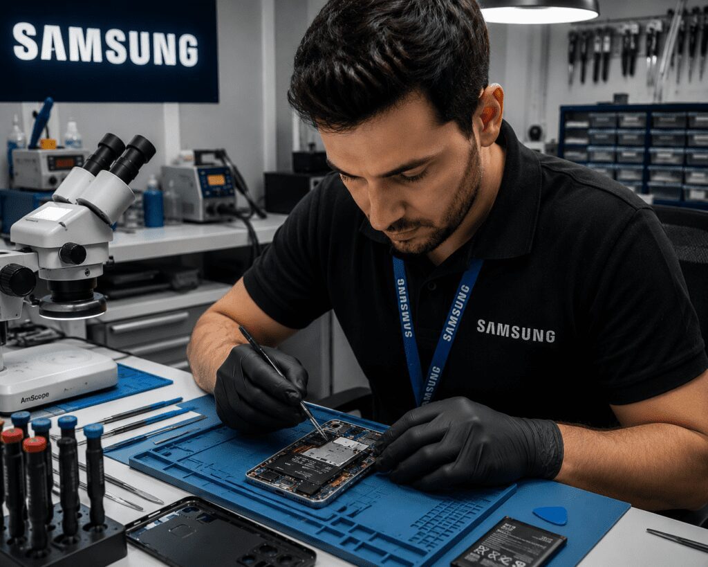 Reparación de pantalla negra Samsung en Málaga