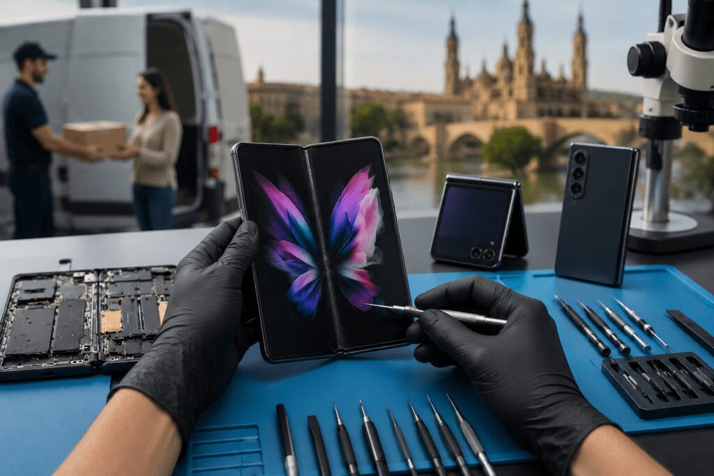Reparación de Samsung plegable en Zaragoza