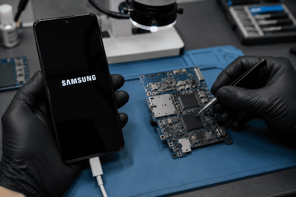 Reparación de placa base Samsung en Granada