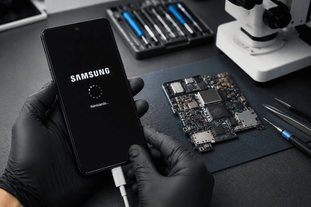 Reparación de placa base Samsung en Granada