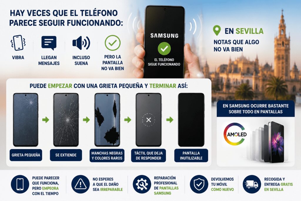 Reparación de pantalla Samsung en Almería