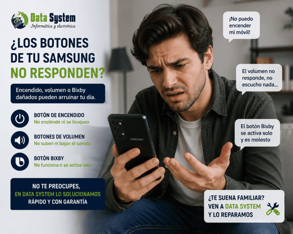 Reparación de botones Samsung en Zaragoza