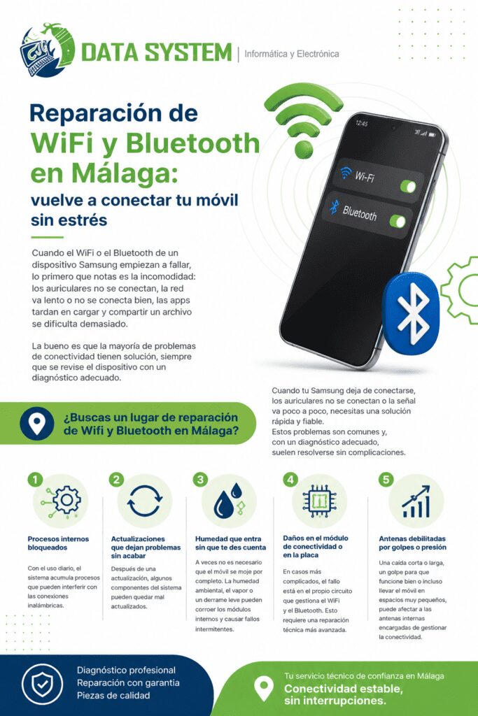Reparación de Wifi y Bluetooth en Málaga