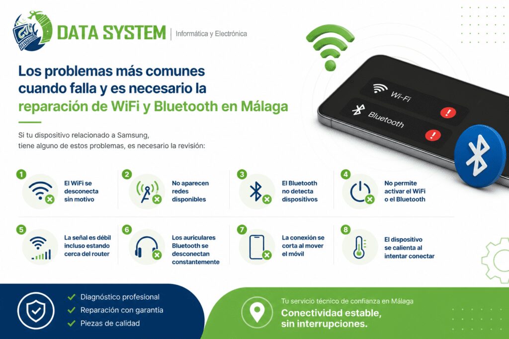 Reparación de Wifi y Bluetooth en Málaga