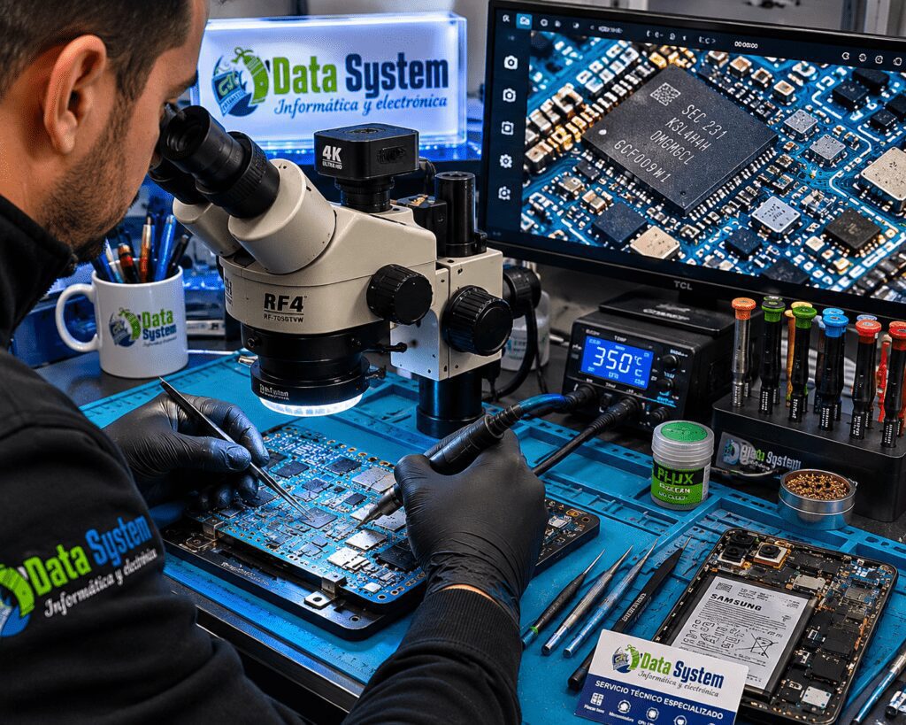 Reparación de placa base Samsung en Murcia
